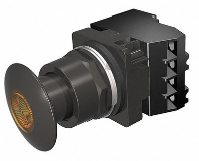 Siemens Mushroom Head Push Button: Illuminated, Mushroom Head Profile, Metallic - Illuminated Mushroom-Head Push Buttons