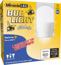 MIRACLE LED Compact LED Bulb: Medium Screw (E26), LED, (A) Classic, A19, 9 W Watt, 2000K, Frosted (MPN 602169). Key specifications — attr233510: A19; attr233525: 120V AC; attr233549: Frosted; attr518949: 2000K; attr239859: MIRACLE LED; attr935304: Colored.