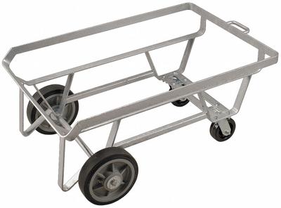 VIKAN Hopper Undercarriage: 1,000 lb, 41 1/8 in L x 27 1/4 in W x 19 1/8 in H - Large-Volume Color-Coded Modular Tub Carts