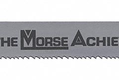 MORSE Band Saw Blade: Bi-Metal, Achiever(R), 13 ft 6 in, Variable Cutting Edge, 1 in Blade Wd, 4/6 (MPN ZWEG083C46A-13' 6"). Key specifications — attr1211722: 13 ft 6 in; attr1099499: 4/6.