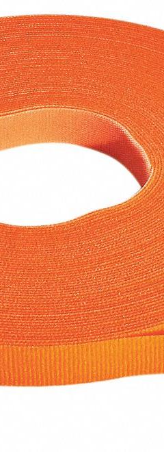 RIP-TIE Hook-and-Loop Cable Tie Roll: 15 ft Lg, 0.5 in Wd, 50 lb Tensile Strength, Orange (MPN W-15-1RL-O). Key specifications — Color: Orange; Material: Polyethylene; Brand: RIP-TIE.
