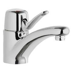CHICAGO FAUCETS Low Arc Bathroom Faucet: 2200, Cast Brass, Polished Chrome Finish, 1 gpm Flow Rate (MPN 2200-E74ABCP). Key specifications — Includes: Mounting Hardware; Brand: CHICAGO FAUCETS; Series: 2200.