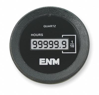 ENM Hour Meter: Hour Meters, Front Panel Mounting, Digital, 5 V DC – 28 V DC