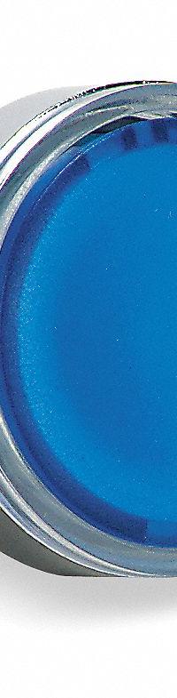 SCHNEIDER Flush Push Button: Blue, 22 mm Mounting Size, Metallic, Maintained (MPN ZB4BH063). Key specifications — Brand: SCHNEIDER; Action: Maintained; Series: XB4; Push Button Material Type: Metallic.