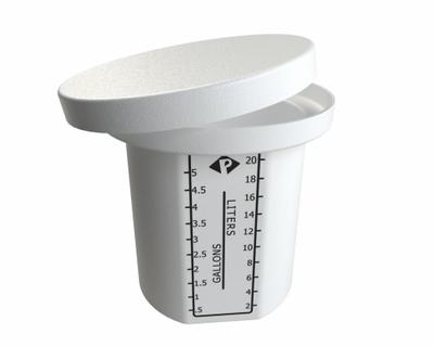 PEABODY ENGINEERING Storage Tank: Single Wall, Vertical, 5 gal, Open Top, 1/4 in Wall Thick - Vertical Liquid Storage Tanks