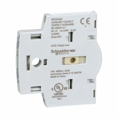 SQUARE D Auxiliary Contact Module: 2NO (MPN MDSAN20) - Square D Auxiliary Contacts