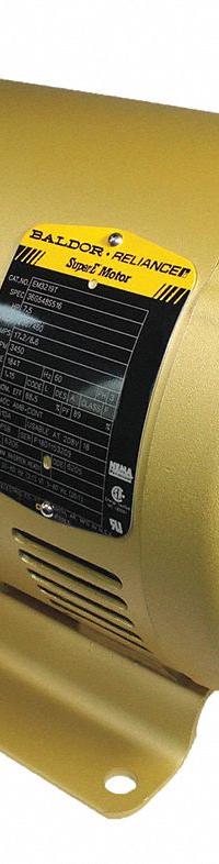 BALDOR General Purpose Motor: Rigid Base Mount, Open Drip Proof, 7 1/2 hp, 208-230/460V AC (MPN EM3219T). Key specifications — Brand: BALDOR; Nameplate Voltage @ 60 Hz: 208-230/460V AC; Full Load Current @ 60 Hz: 17.2/8.6 A; Nameplate RPM @ 60 Hz: 3,450 RPM; Motor Enclosure: ODP.