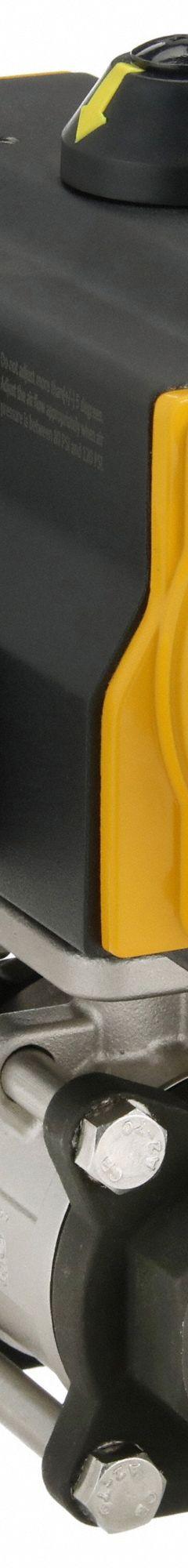 SHARPE Pneumatically Actuated Two-Way Ball Valve: 1/4 in Size, Carbon Steel, FNPT x FNPT (MPN 4353003760). Key specifications — Brand: SHARPE; Pilot Solenoid Voltage: Not Included.