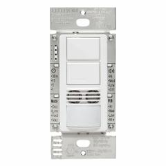 LUTRON Occupancy Sensor: Occupancy/Vacancy, Fluorescent/Halogen/Incandescent/LED, Hard Wired, White (MPN MS-B202-WH). Key specifications — Operating Voltage: 120 to 277V AC; Neutral Required: Yes; Nightlight: No; Sensor Brand: Lutron.