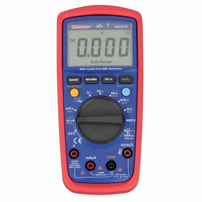 WESTWARD Digital Multimeter: TRMS, CAT III 600V, 600 V Max AC Volt Measurement - Standard Feature Multimeters