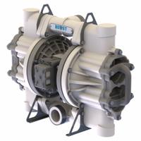 SANDPIPER Air Operated Double Diaphragm Pump: Polypropylene Body, 2 in, NPT Connection, 170 gpm (MPN SPB20FPPR0SS000NR1). Key specifications — Brand: SANDPIPER; Seat Material: SS; Check Valve Material: 316 SS.