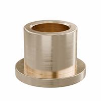 Flanged Sleeve Bearing: Bronze, SAE 841, 12 mm Bore, 17 mm OD, 16 mm Lg, -35°F to 300°F, 10 PK (MPN FFM1217-16B). Key specifications — System of Measurement: Metric; Material Grade: SAE 841; Flange Type: Flanged; Brand: OILITE.