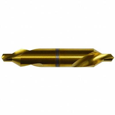 KEO Center Drill: Plain Type, #5/0, 60°, 1 1/4 in Overall Lg, LH - Left-Hand Plain-Tip Center Drills