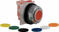 SCHNEIDER Flush Push Button Operator: Non-Illuminated, Flush Profile, Metallic, 30 mm, 1NC (MPN 9001KR3UH6). Key specifications — Brand: SCHNEIDER; Action: Momentary; Series: 9001K; Push Button Material Type: Metallic.