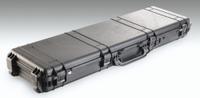 PELICAN Protective Case: 13 1/2 in x 50 1/2 in x 5 1/4 in, No Foam, Black, 2 Wheels, 23 lb Wt (MPN 1750NF). Key specifications — Brand: PELICAN; Material: Plastic; Closure Type: Double Throw.
