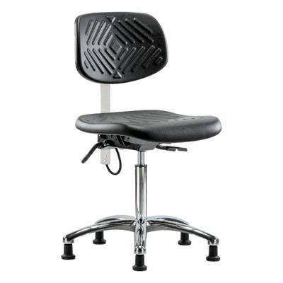 APPROVED VENDOR Task Chair: Polyurethane, Armless, Ht Range 20 1/4 in to 28 in, 16 in Seat Wd - Polyurethane ESD & Cleanroom Chairs