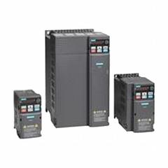 SIEMENS Variable Frequency Drive: In Phase Three, 3 hp, 4.2 A Output Current - Max, IP21, No Bypass (MPN RT003X-53N). Key specifications — Style: Compact; Color: Black/Blue/Gray.