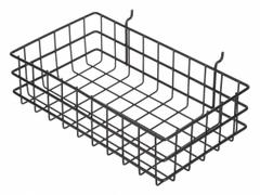 MARLIN STEEL WIRE PRODUCTS Storage Basket: Display Basket, Steel, Powder Coated, Black (MPN 923-01)