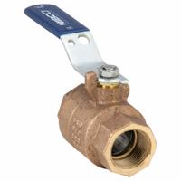 NIBCO Manual Two-Way Ball Valve: 1 in, Bronze, Straight, FNPT x FNPT, 600 psi Max. Pressure (CWP) (MPN T5857066 1). Key specifications — Brand: NIBCO; Handle: Lever.