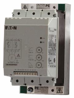 EATON Soft Start: 480V AC, 6.9 A Output Current, No Bypass, NEMA 1, 60/50 Hz, Three Phase, 24V DC (MPN DS7-340SX007N0-N). Key specifications — Control Voltage: 24V DC; Manufacturer Part Number: DS7-340SX007N0-N.