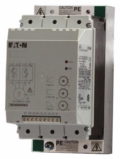 EATON Soft Start: 480V AC, 6.9 A Output Current, No Bypass, NEMA 1, 60/50 Hz - Eaton DS7