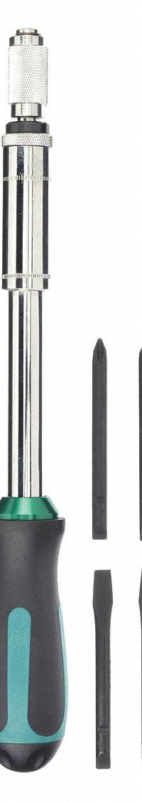 WESTWARD Multi-Bit Screwdriver: Phillips/Slotted Tip, #1/1/4 in/#2/5/16 in Tip Size, 4 Tips, 11Z422. Key specifications — attr1205339: Phillips: #1 + #2; attr1205303: WESTWARD.
