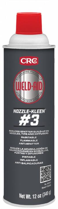 WELD AID Antispatter: Nozzle-Kleen #3, 12 oz Aerosol Can (MPN 007033). Key specifications — Brand: WELD AID; Series: Nozzle-Kleen #3.