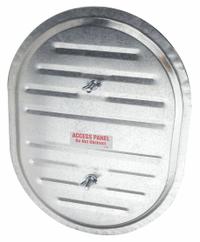 Duct Access Door: 12 in x 16 in, 16 ga, Steel, Thumbscrews, 2,300°F Max Temp Rating, 2 Mounting Stud (MPN GRD1612F2GA). Key specifications — Brand: DUCTMATE; Material: Steel; For Duct Shape: Rectangular.