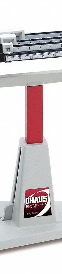 OHAUS Mechanical Beam Bench Scale: 7/10 lb Wt Capacity - Imperial, 0.01 g (MPN 311-00). Key specifications — Weighing Units: g; Washdown: No; Brand: OHAUS; Readability: 0.01 g.