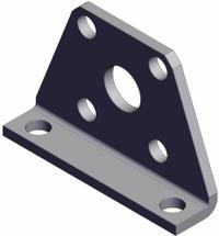 SMC Mounting Bracket: Foot, Fits 20 mm Bore Dia, CQS-L020, CQS. Key specifications — attr1062031: CQS-L020; attr1062033: SMC; attr1062037: CQS.
