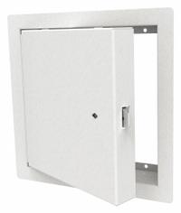 BABCOCK-DAVIS Access Door: 48 in Ht, 24 in Wd, Piano Hinge, Exposed Flange, Steel, Powder Coated (MPN BUTK2448). Key specifications — Brand: BABCOCK-DAVIS; Hinge Type: Piano; Metal Material Gauge: 16 ga (Frame); Mounting Location: Wall; Flange Type: Exposed; Material: Steel.