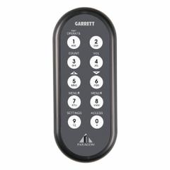 GARRETT METAL DETECTORS IR Remote: Compatible With Garrett Metal Detectors (MPN 1169600). Key specifications — Brand: GARRETT METAL DETECTORS; Compatible Product Type: Paragon Walk-Through Metal Detectors; Compatible Brand: Garrett Metal Detectors.