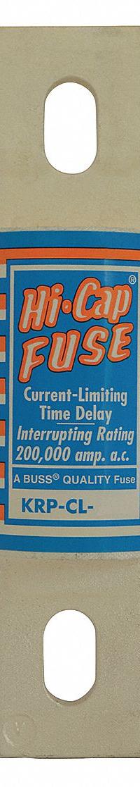 BUSSMANN Fuse: Class L, KRP-CL Series, Bolt-On Body, Time-Delay, 250 A, 600 V AC, Non-Indicating (MPN KRP-CL-250). Key specifications — Brand: BUSSMANN; Series: KRP-CL.