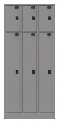 SENTINEL Law Enforcement Evidence Locker: Pass-Through Backing, Keyless Lift Latch, 6 Compartments (MPN 06AC-PT). Key specifications — Brand: SENTINEL; Product Ships: Assembled; Color: Gray.