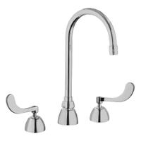 CHICAGO FAUCETS Gooseneck Kitchen/Bathroom Faucet: 786, Cast Brass, Widespread, Deck, 2 Handles (MPN 786-E3ABCP). Key specifications — Series: 786; Brand: CHICAGO FAUCETS.