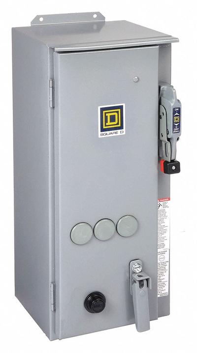 SQUARE D NEMA Combination Starter: Circuit Breaker, 3 Poles, NEMA Size 0 - Circuit Breaker Starters with Thermal Overloads