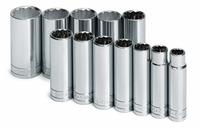 SK PROFESSIONAL TOOLS Socket Set: 1/2 in Drive, 12 Piece, 12-Point, SAE, 1/2 in to 1 1/4 in (MPN 4812). Key specifications — attr1224269: 1/2 in; attr1204685: Not Tether Capable; attr1204650: 1/2 in to 1-1/4 in; attr1204673: Socket Bits Not Included; attr1204688: SK PROFESSIONAL TOOLS; attr1224230: Friction; attr1206170: Deep Sockets.