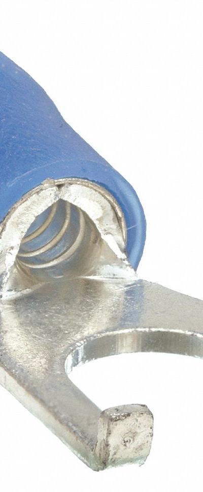GRAINGER Fork Terminals: Blue - Insulated Fork Terminals