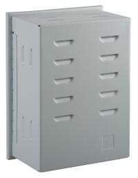 APPROVED VENDOR Universal Thermostat Guard: Hinged, Off-White, Ring Base/Solid Base, Single Wall (MPN 13J051). Key specifications — Base Type: Ring Base; Cover Type: Hinged; Brand: APPROVED VENDOR; Thermostat Guard Cover Color: Off-White; Inside HxWxD: 7-7/8 in H x 5-11/16 in W x 3-3/8 in D; Guard Construction: Single Wall; Outside HxWxD: 8-7/16 in H x 6-1/4 in W x 3-11/16 in D.