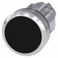 SIEMENS Flush Push Button: Black, 22 mm Mounting Size, Metallic, Momentary (MPN 3SU1050-0AB10-0AA0). Key specifications — Brand: SIEMENS; Action: Momentary; Series: 3SU; Push Button Material Type: Metallic.