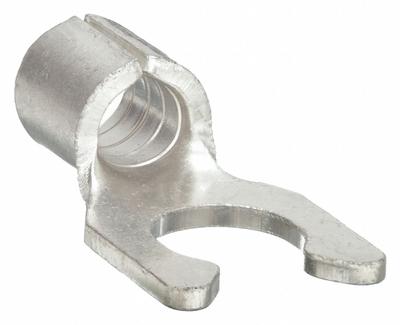 GRAINGER Fork Terminals: Bare, #10 Stud Size, 12 AWG – 10 AWG Wire Range, Locking Fork - Non-Insulated Fork Terminals