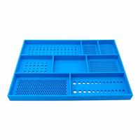 BOLTSTER Silicone Fastener Organizer: Blue, 16 in Overall Wd, 22 1/2 in Overall Lg, Silicone (MPN BTS-300002B). Key specifications — Material: Silicone; Brand: BOLTSTER; Color: Blue; Product Type: Tool Tray.