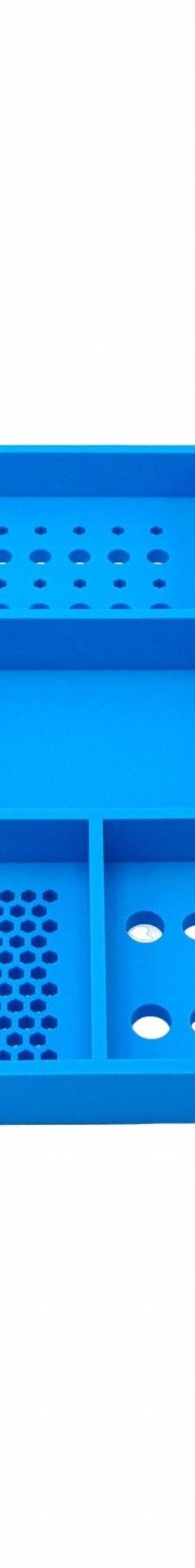 BOLTSTER Silicone Fastener Organizer: Blue, 16 in Overall Wd, 22 1/2 in Overall Lg, Silicone (MPN BTS-300002B). Key specifications — Material: Silicone; Brand: BOLTSTER; Color: Blue; Product Type: Tool Tray.