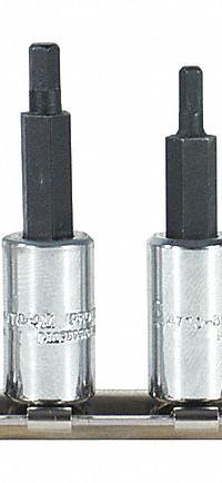 PROTO Socket Bit Set: 1 - 25 Pieces, 1/4 in Drive Size, 3 Pieces, 2 mm to 6 mm Tip Size Range, Torx (MPN J4770-6). Key specifications — attr1216280: Fixed Insert; attr1216283: PROTO; attr1225718: 2 mm to 6 mm; attr1227491: 1/4 in.