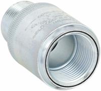 Expansion Union - Conduit to Box: Iron, Chromate Coated/Electroplated/Powder Coated, UNY (MPN UNY100). Key specifications — Ends - Hazardous Fittings: 1 in FNPT x 1 in MNPT; Finish: Electroplated; Brand: APPLETON ELECTRIC.