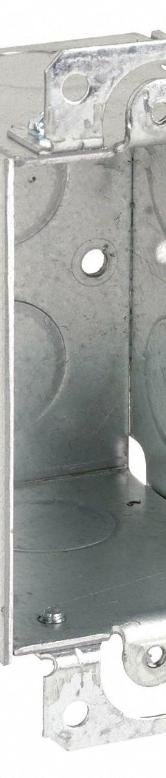 RACO Electrical Box: Steel, Steel Material & Nominal Size, 1 Gangs, 2 1/2 in Box Dp, 2 in Box Wd (MPN 500). Key specifications — Brand: RACO; Bracket Style: Without Bracket; Clamp Style: Without Clamps.