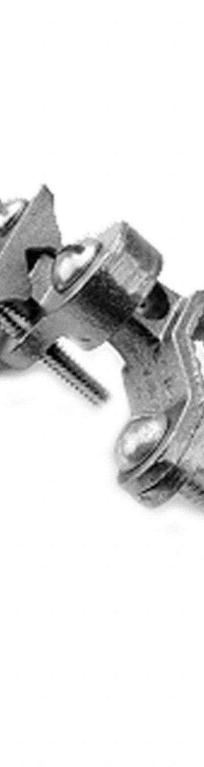 BURNDY Grounding Connector: Bronze - Pipe Ground Clamps