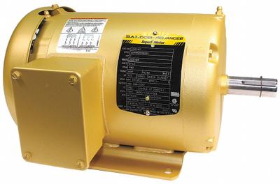 BALDOR General Purpose Motor: Rigid Base Mount, Totally Enclosed Fan Cooled, 1 hp - Rigid Base 3-Phase General Purpose AC Motors