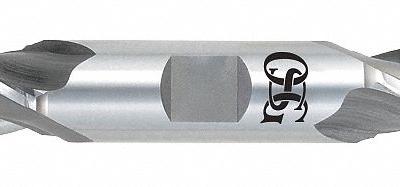 OSG Square End Mill: Cobalt, Double End, 3 Flute, 7/8" Mill Dia, 1-7/8" LOC - Double-End Cobalt Square End Mills