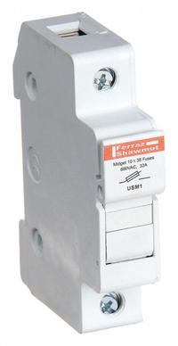 MERSEN Fuse Block: Finger-Safe, 1 Pole, 800 V AC, DIN Rail Mounting, Pressure Plate Termination (MPN USM1). Key specifications — Brand: MERSEN.